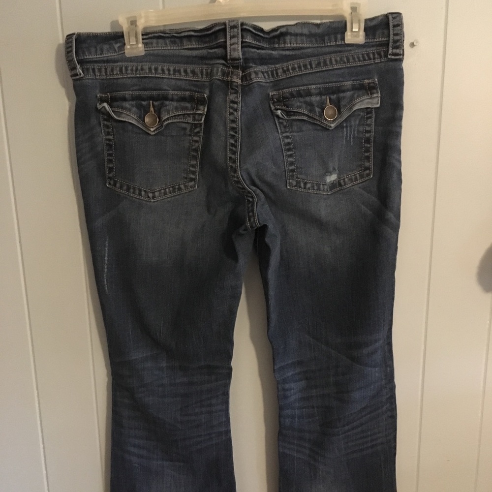 Low Rise Destructed Bootcut Jeans - Picture 4 of 4